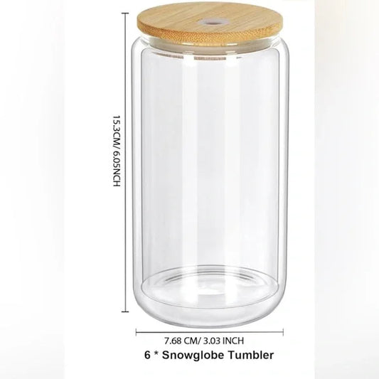 16oz Glass Snow Globe (No handle)