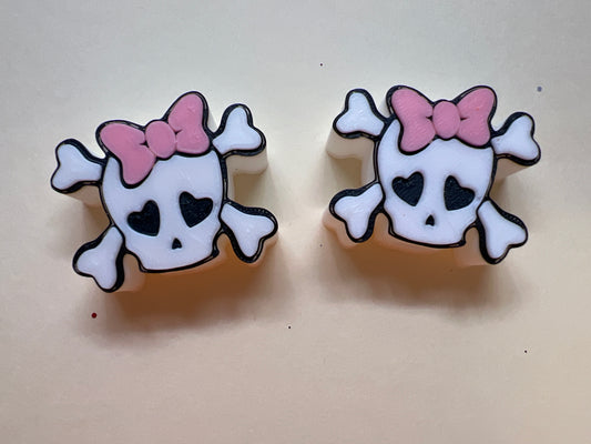Skull with Pink Bow
