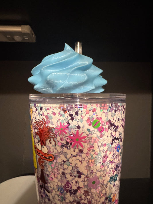 Whipped topping blue