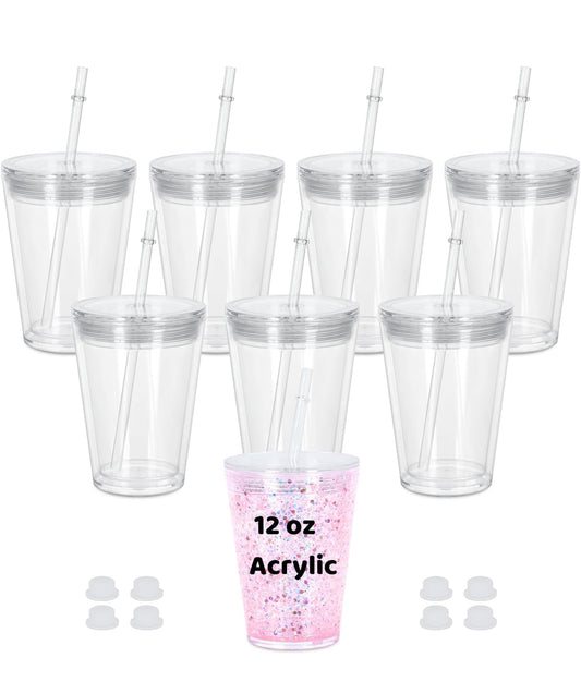 12oz Acrylic Tapered Snow Globe